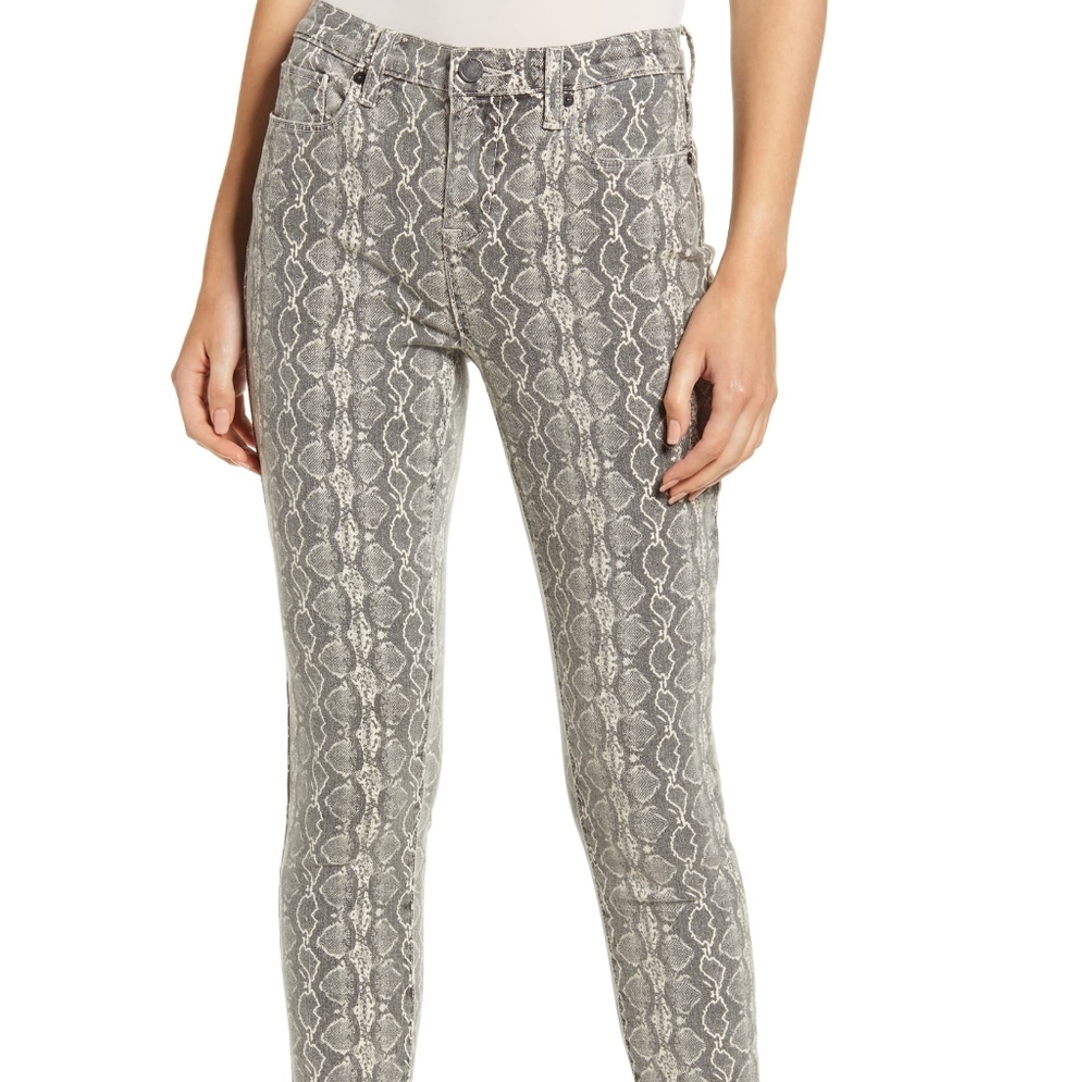 Blank NYC Snake Print Skinny Jeans